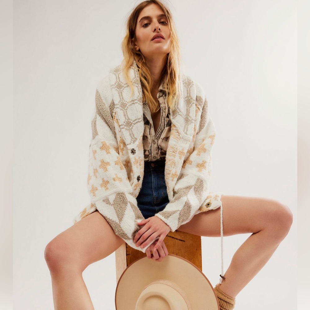 Free People Cardigan Sweater Coat